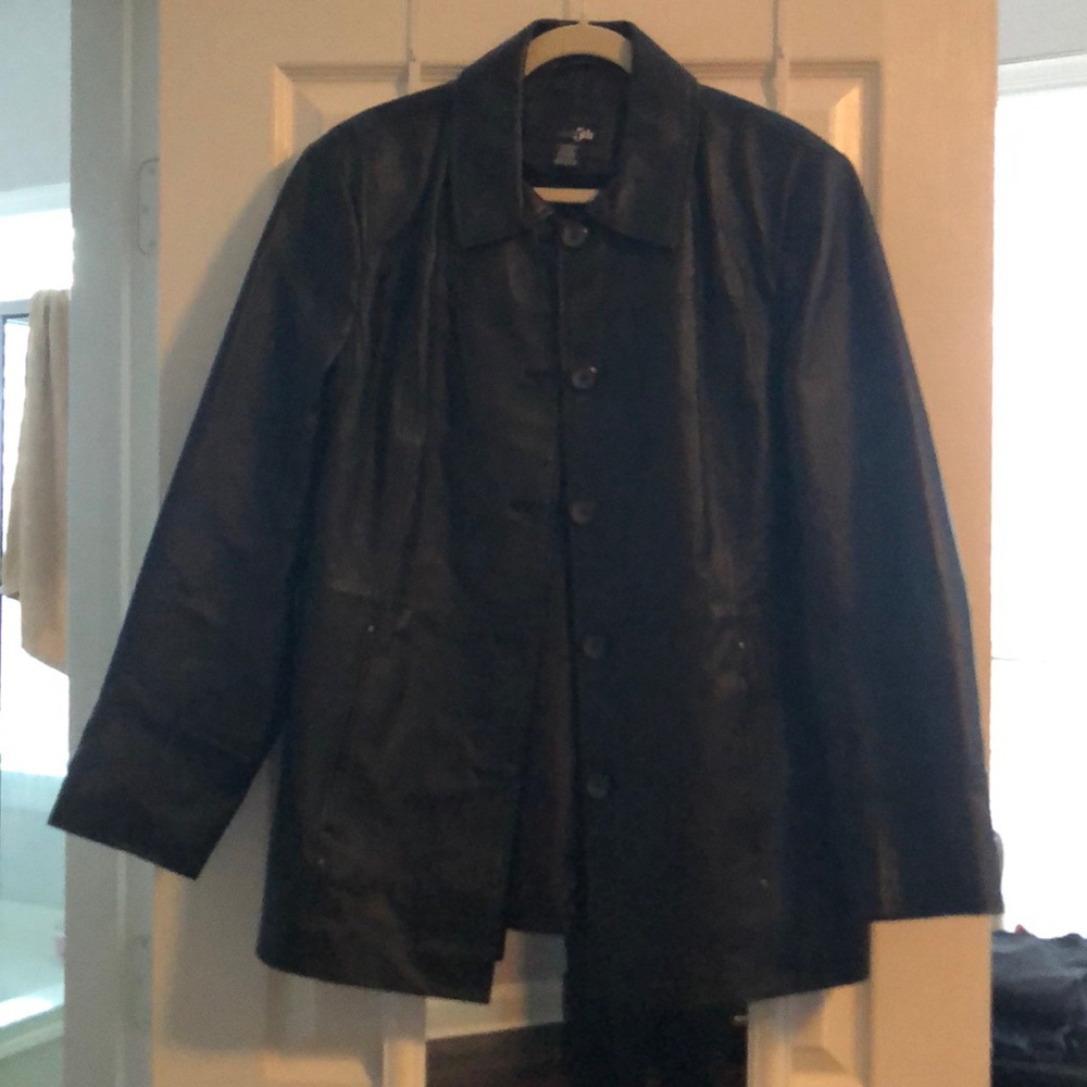 East 5th leather coat